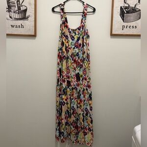 Terra & Sky Multicolor Geometric Maxi Dress